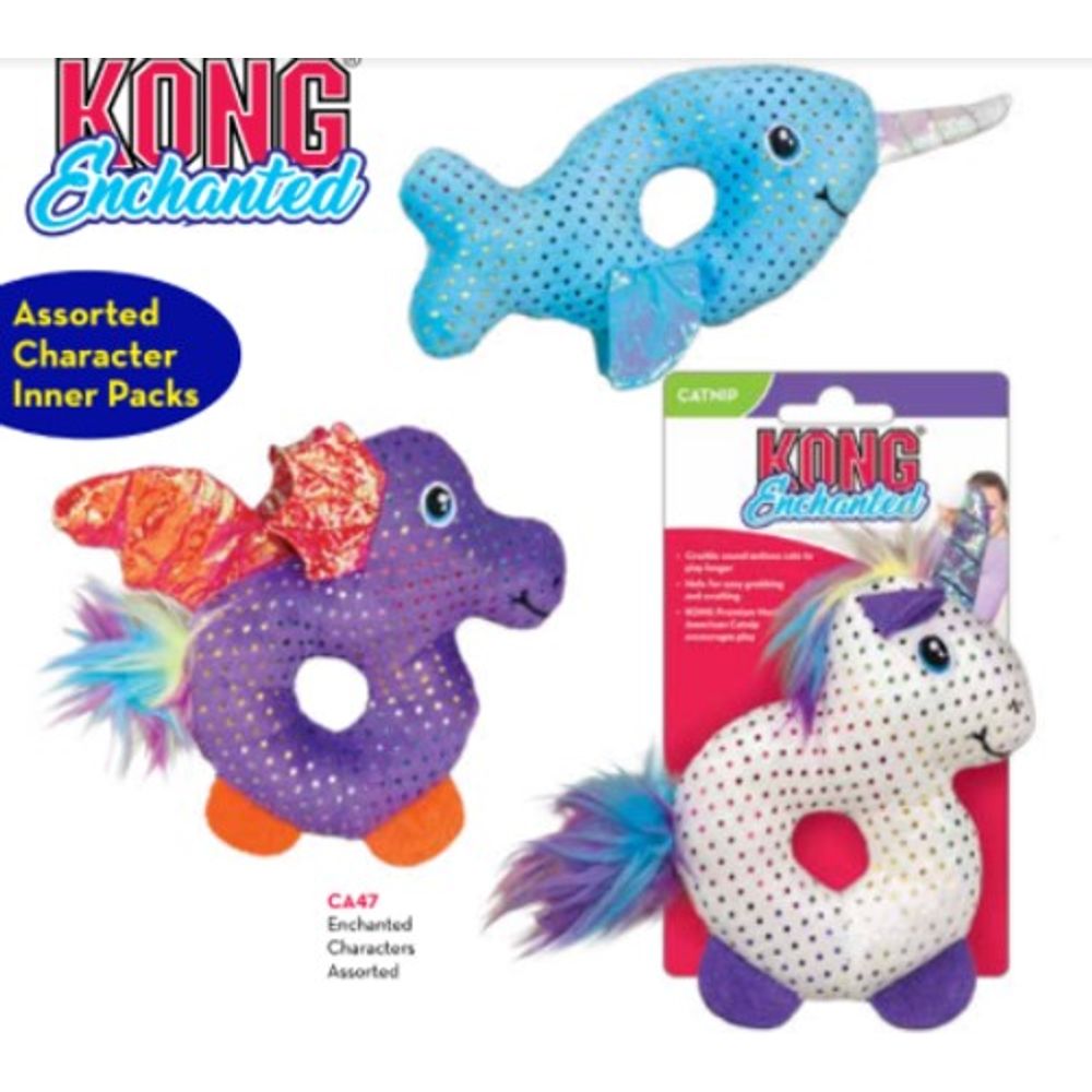 Brinquedo KONG Enchanted Buzzy - Unicórnio Com Zumbido Para Gatos