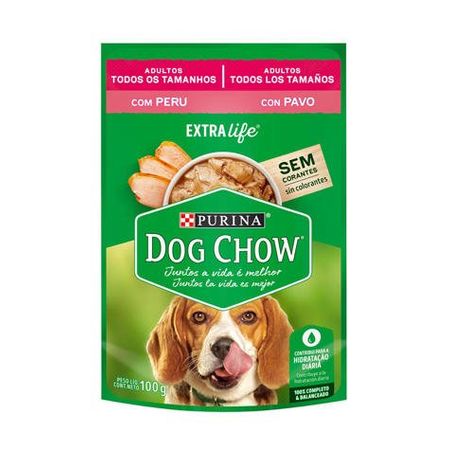 Dog Chow Pouch Adultos Todos Los Tamanos Con Pavo Animalsveterinaria